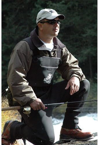 Caddis Men's Green Neoprene Stocking Foot Wader - Image 2